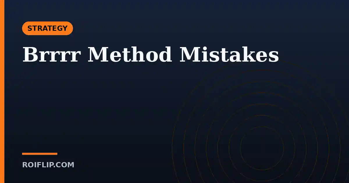 BRRRR Method Mistakes