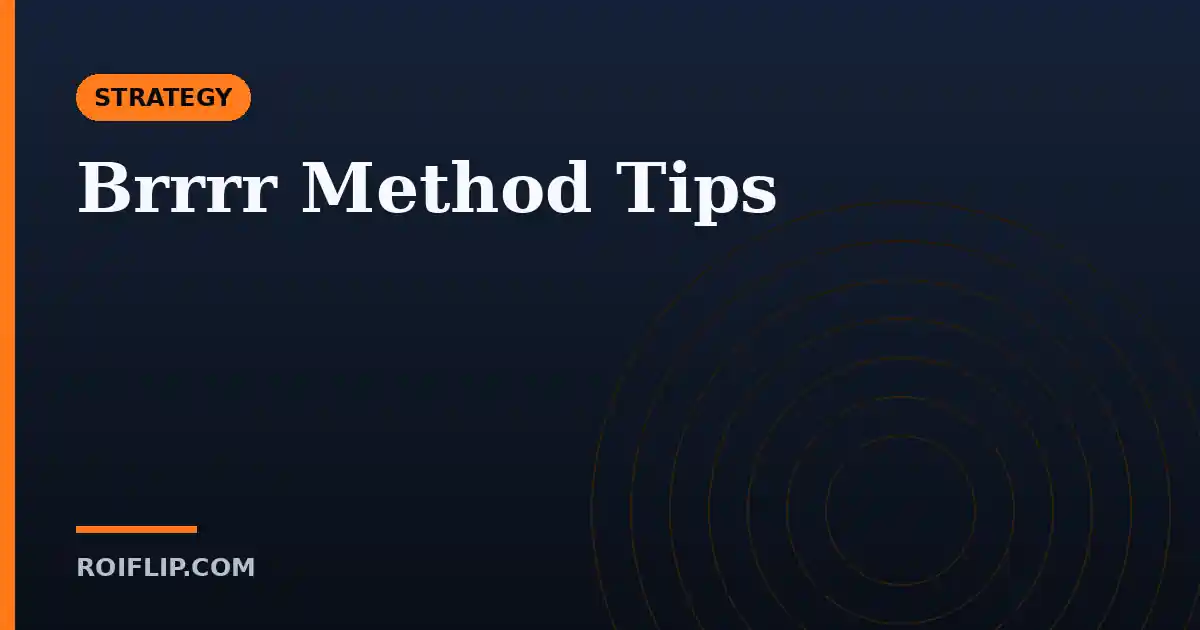BRRRR Method Tips