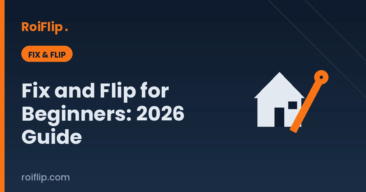 Fix and Flip for Beginners: The Complete 2026 Guide