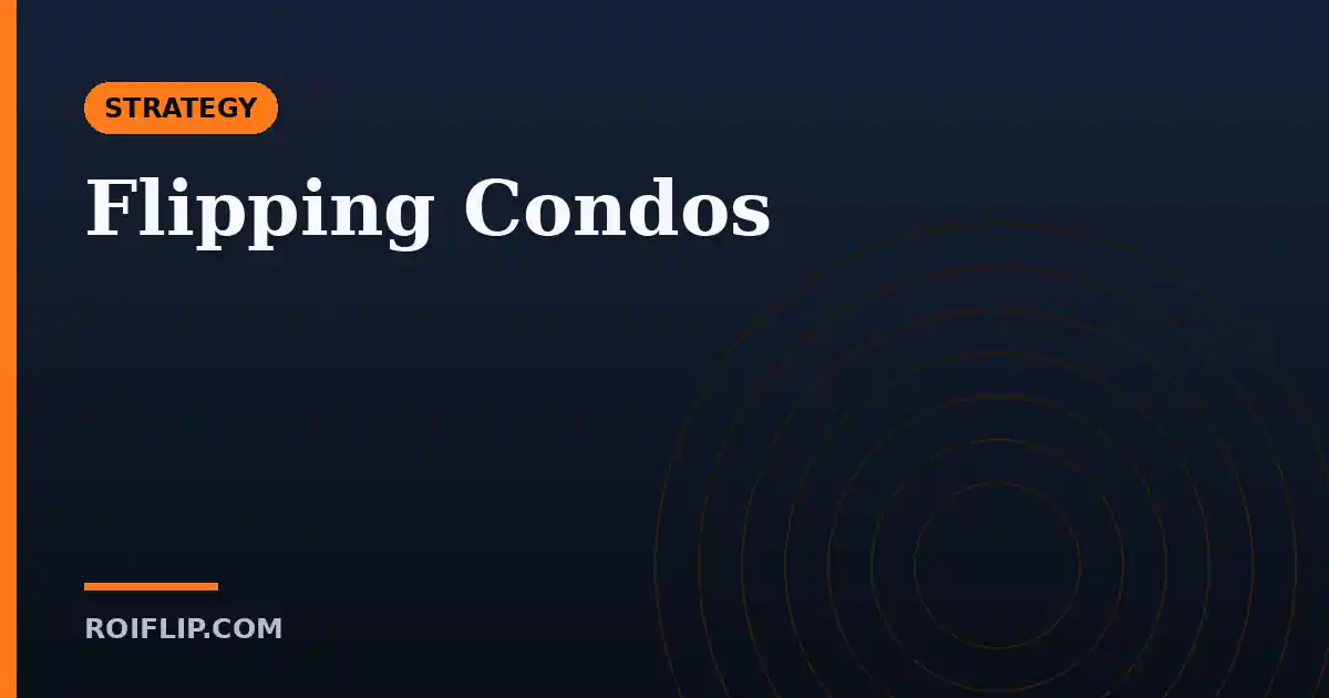 Flipping Condos