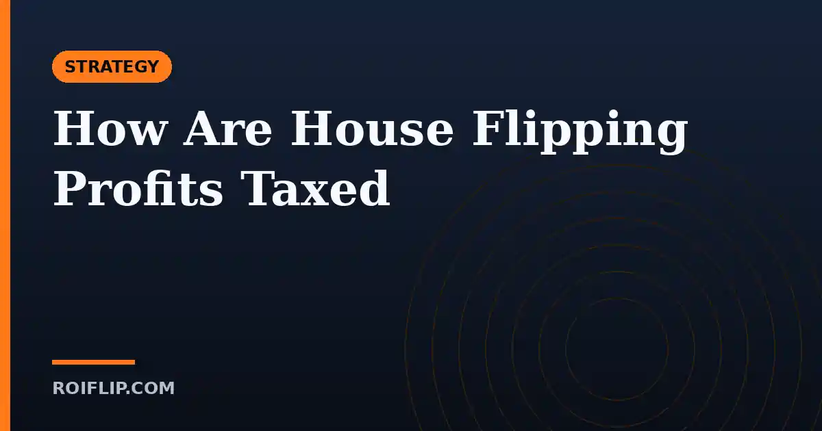 How Are House Flipping Profits Taxed